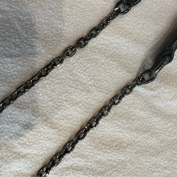 Tory Bursh Black Crystal Adele Hardshell Clutch - Picture 7 of 13